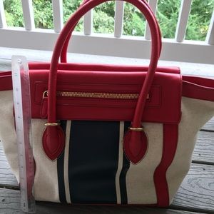 Red & Blue J Crew Purse